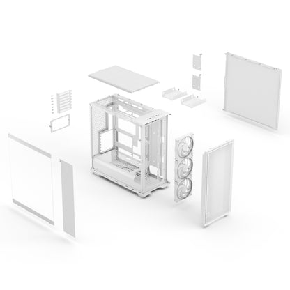 Fractal Design Epoch XL White TG RGB Clear tint Case