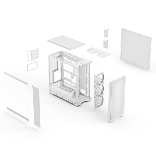 Fractal Design Epoch XL White TG RGB Clear tint Case