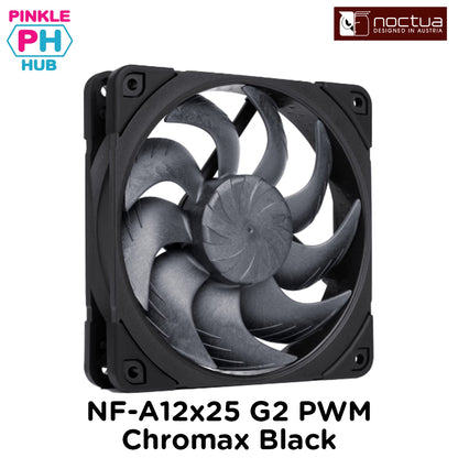 Noctua NF-A12x25 G2 PWM Chromax Black Next-gen black 120mm fan