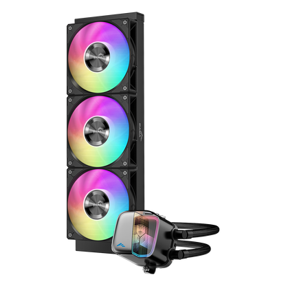 Sama L70 360mm AIO ARGB Liquid CPU Cooler with Infinity Mirror Effect - Black | White