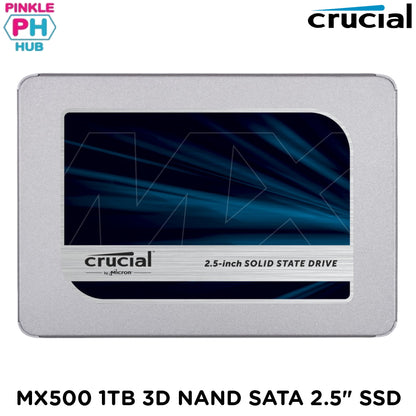 CRUCIAL MX500 1TB 3D NAND SATA 2.5-inch 7mm (with 9.5mm adapter) Internal SSD