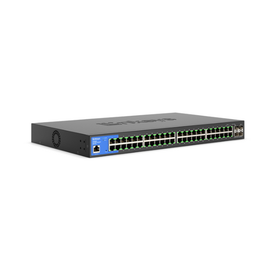 Linksys Business Switch - 48 Port (LGS352MPC) 48-Port Managed Gigabit PoE+ Switch with 4 10G SFP+ Uplinks 740W TAA Compliant