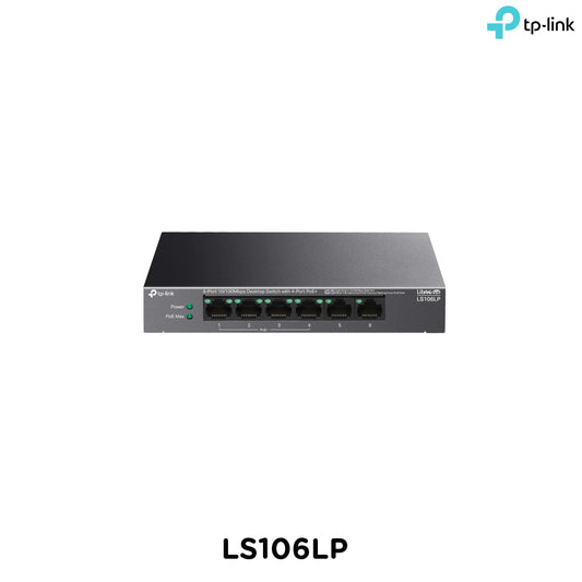 Tp-Link LS106LP I 6-Port 10/100Mbps Desktop Switch with 4-Port PoE+