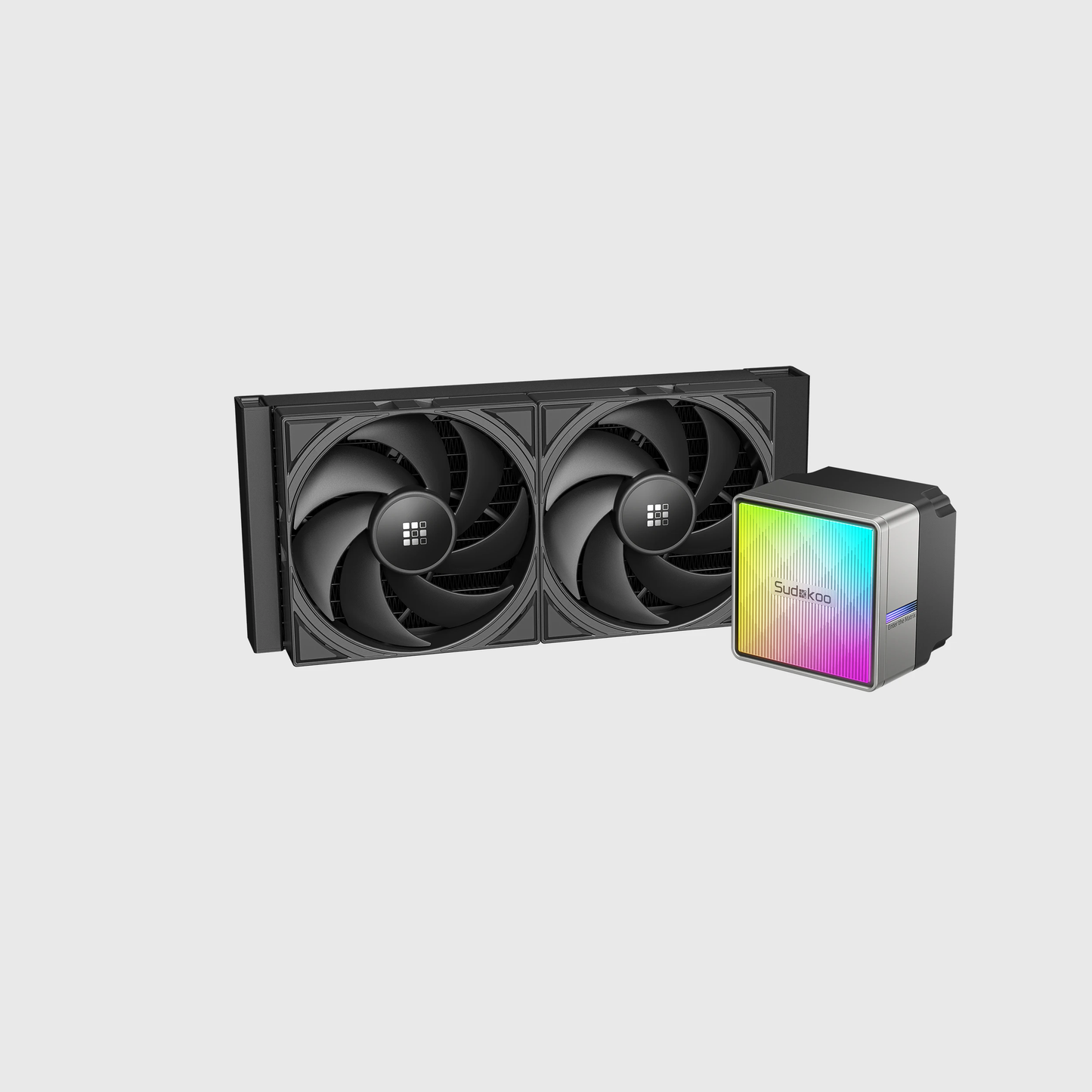 SUDOKOO NEXAURA 240 Liquid Cooler with Diamond Glow - Black