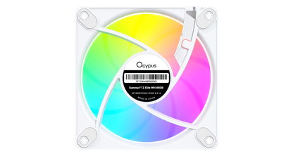 OCYPUS GAMMA F12 ELITE BLACK/WHITE ARGB REVERSE BLADE SINGLE FAN
