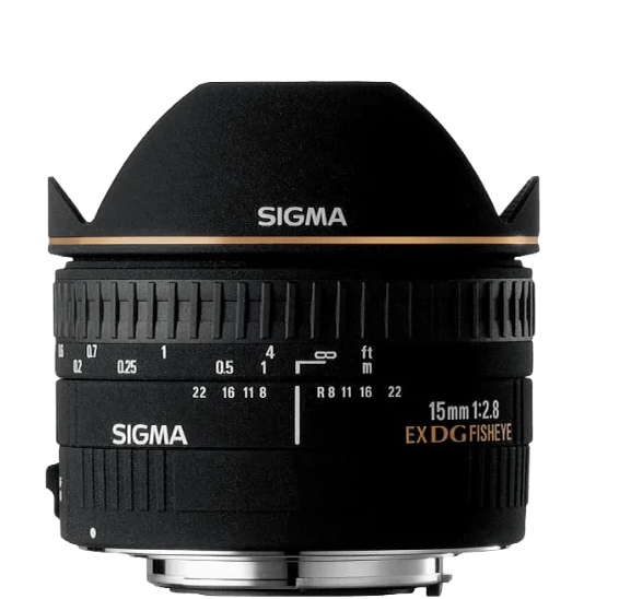 SIGMA 15/2.8 EX DG fisheye diagonal for Canon