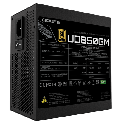 GIGABYTE 850W Power Supply (GP-UD850GM)