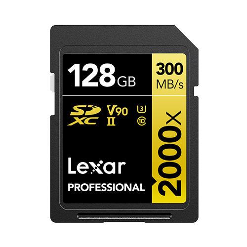 Lexar Professional 2000x SDHC™/SDXC™ UHS-II Cards GOLD Series