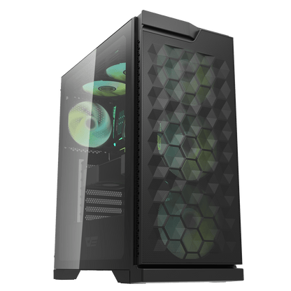 Darkflash DK361 ATX Case w/ 4pcs ARGB Fans Black/White