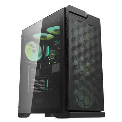 Darkflash DK361 ATX Case w/ 4pcs ARGB Fans Black/White