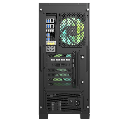 Darkflash DK361 ATX Case w/ 4pcs ARGB Fans Black/White