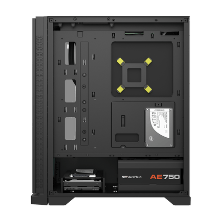 Darkflash DK361 ATX Case w/ 4pcs ARGB Fans Black/White