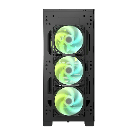 Darkflash DK361 ATX Case w/ 4pcs ARGB Fans Black/White