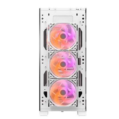 Darkflash DK361 ATX Case w/ 4pcs ARGB Fans Black/White