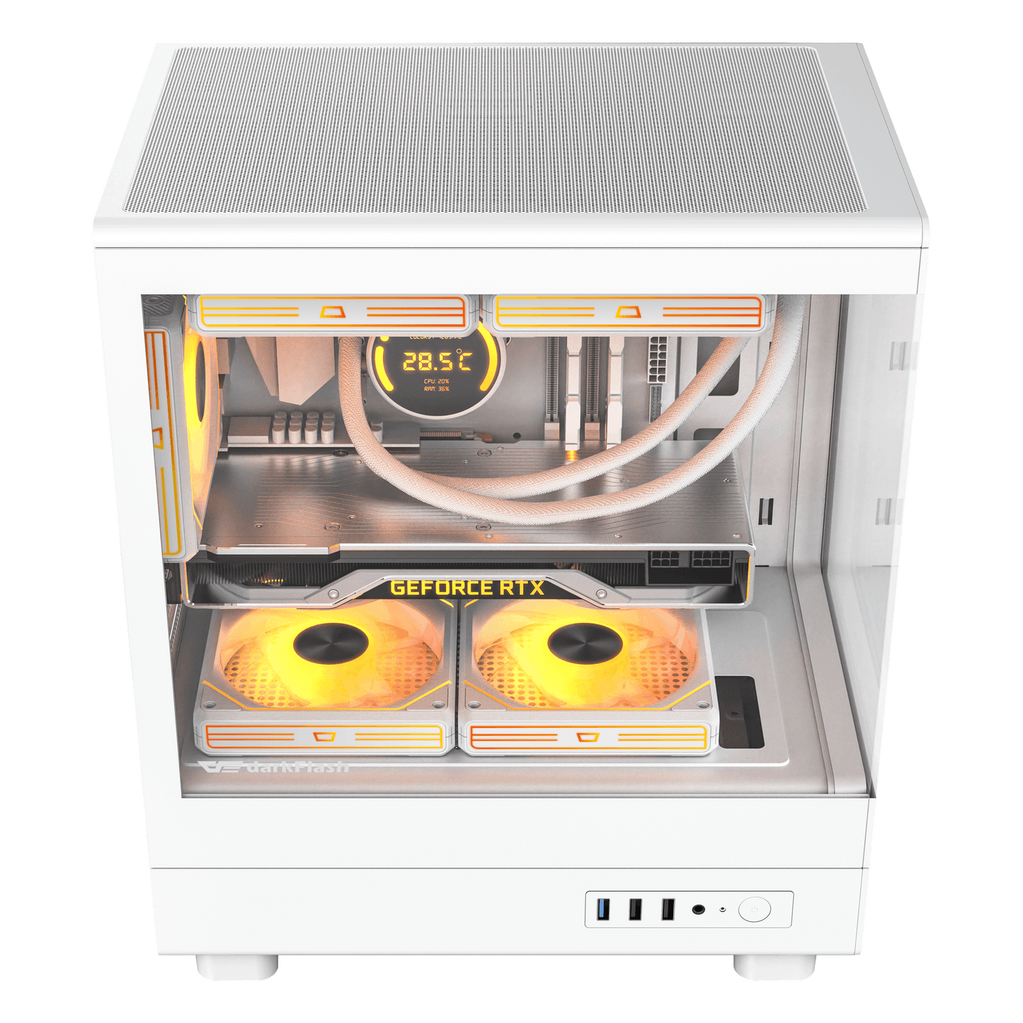 Darkflash DB330M M-ATX PC Case Black/White