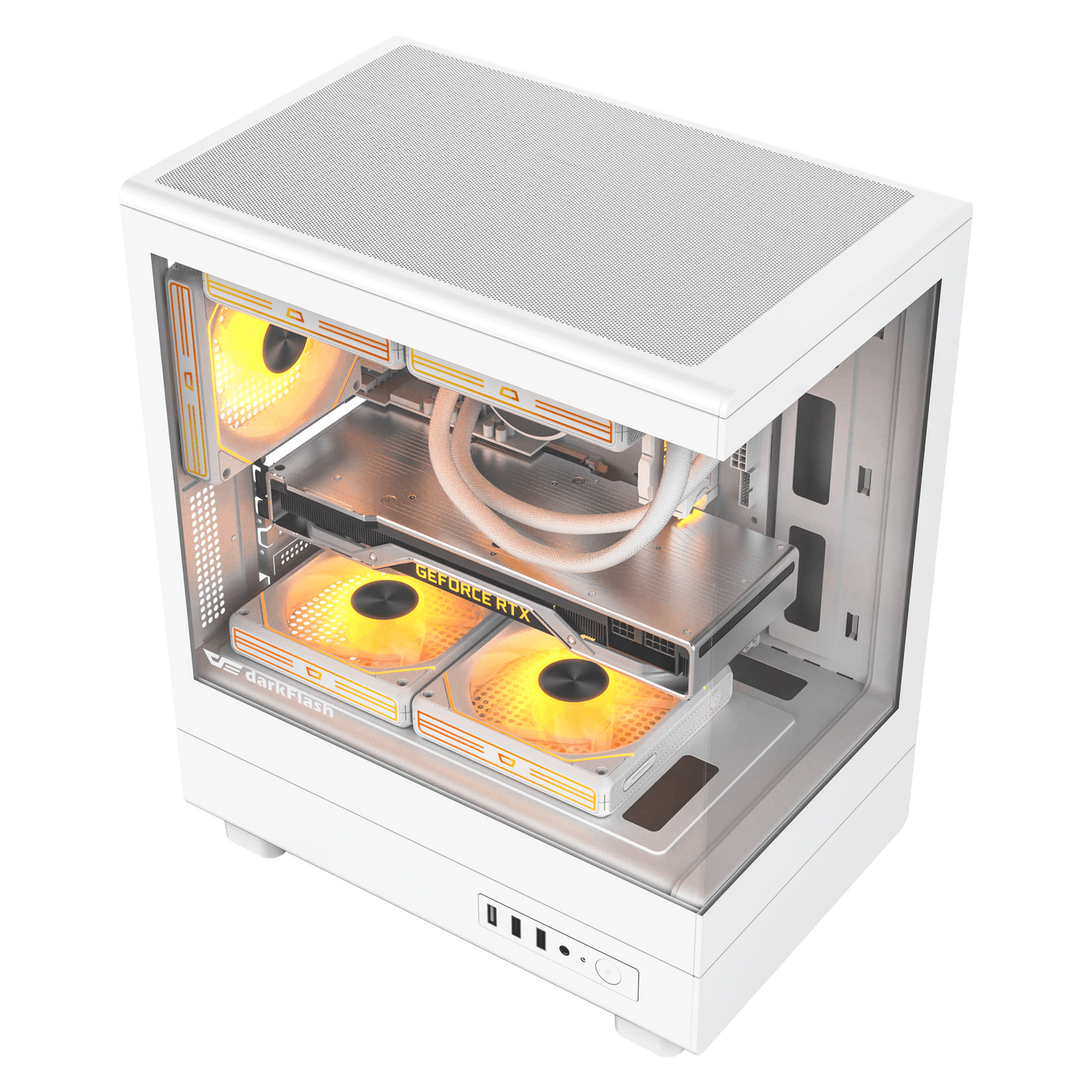Darkflash DB330M M-ATX PC Case Black/White