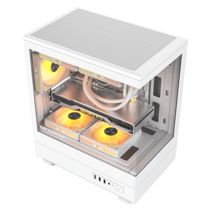 Darkflash DB330M M-ATX PC Case Black/White