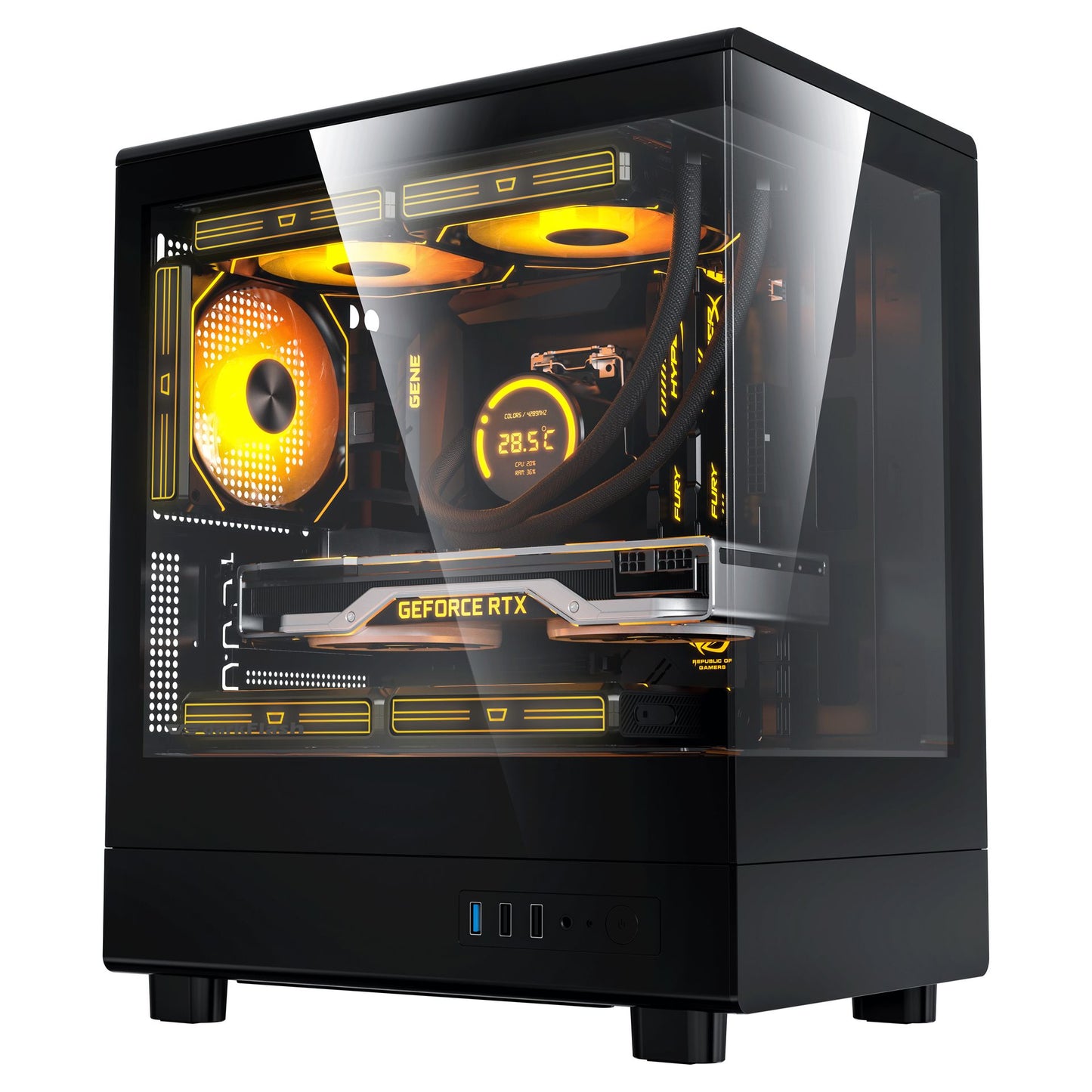 Darkflash DB330M M-ATX PC Case Black/White
