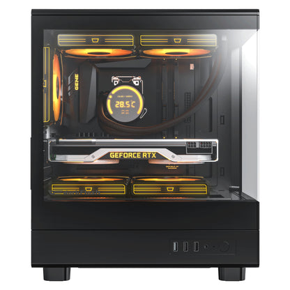 Darkflash DB330M M-ATX PC Case Black/White
