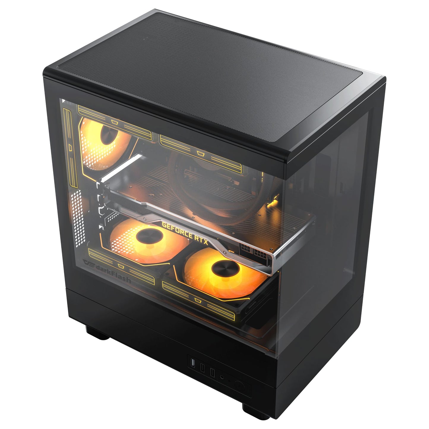 Darkflash DB330M M-ATX PC Case Black/White