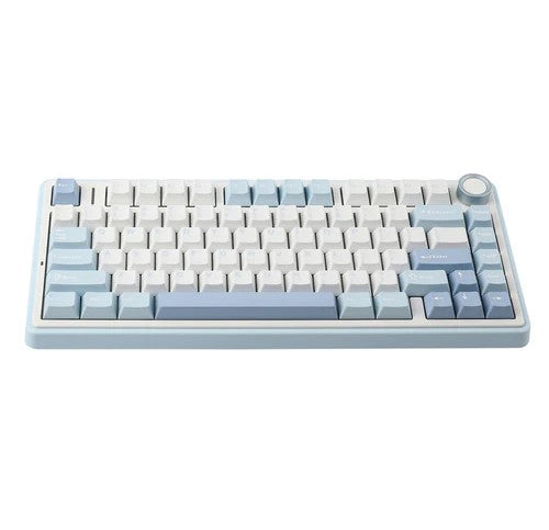 AULA F75 RGB Hot-Swap Mechanical Gaming Keyboard (Gray Wood Switch) (Black/Dark Blue/Orange, Blue/White/Dark Blue)