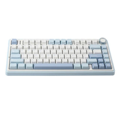 AULA F75 RGB Hot-Swap Mechanical Gaming Keyboard (Gray Wood Switch) (Black/Dark Blue/Orange, Blue/White/Dark Blue)