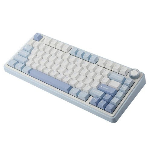 AULA F75 RGB Hot-Swap Mechanical Gaming Keyboard (Gray Wood Switch) (Black/Dark Blue/Orange, Blue/White/Dark Blue)