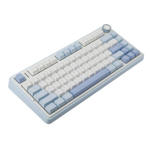 AULA F75 RGB Hot-Swap Mechanical Gaming Keyboard (Gray Wood Switch) (Black/Dark Blue/Orange, Blue/White/Dark Blue)