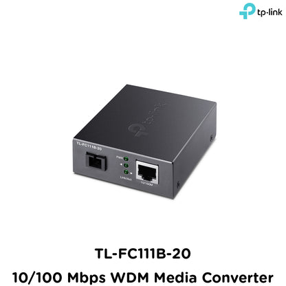 Tp-Link TL-FC111B-20 I 10/100 Mbps WDM Media Converter