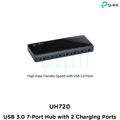 Tp-Link UH720 I USB 3.0 7-Port Hub with 2 Charging Ports