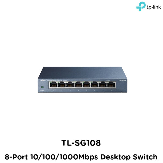 Tp-Link TL-SG108 I 8-Port 10/100/1000Mbps Desktop Switch