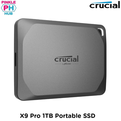 CRUCIAL X9 Pro 1TB Portable SSD - USB 3.2 Gen-2 (10Gb/s), 1050MB/s Read, 1050MB/s Write