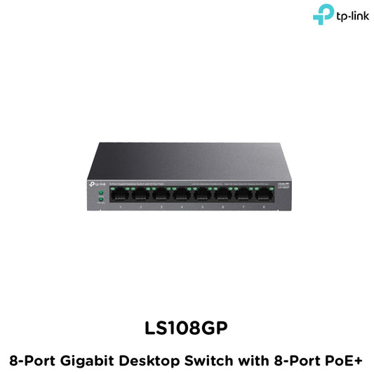 Tp-Link LS108GP I 8-Port Gigabit Desktop Switch with 8-Port PoE+