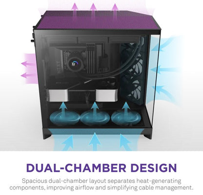 NZXT H9 Flow Black Mid-Tower ATX Airflow Case