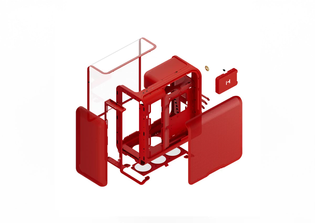 HYTE X50 Modern Performance Case Wild Cherry