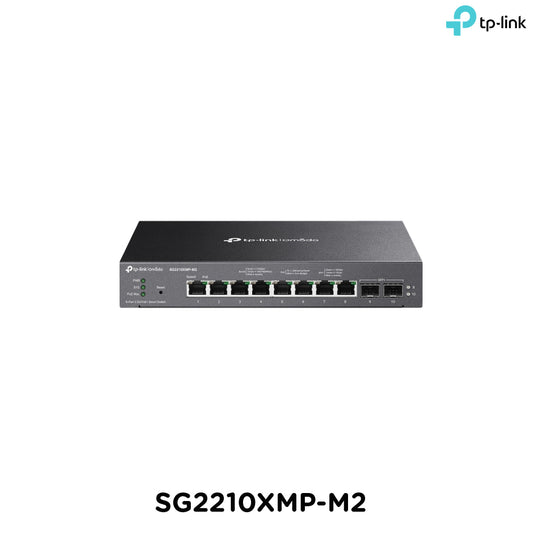 Tp-Link SG2210XMP-M2 I Omada 8-Port 2.5GBASE-T and 2-Port 10GE SFP+ Smart Switch with 8-Port PoE+