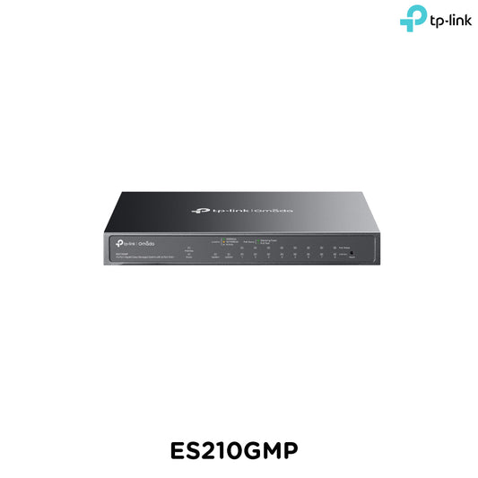 Tp-Link ES210GMP I Omada 10-Port Gigabit Easy Managed Switch with 8-Port PoE+