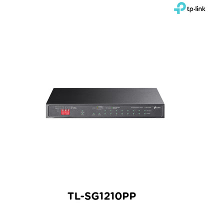 Tp-Link TL-SG1210PP I 10-Port Gigabit Desktop Switch with 6-Port PoE+ and 2-Port PoE++