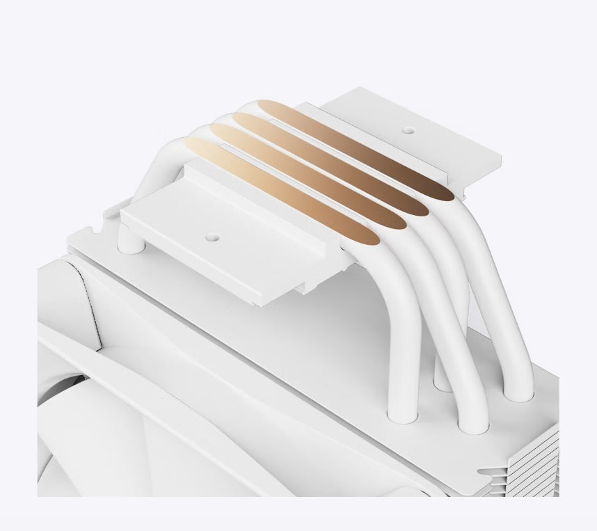 NZXT T120 RGB - White, 120mm Tower Type RGB CPU Cooler