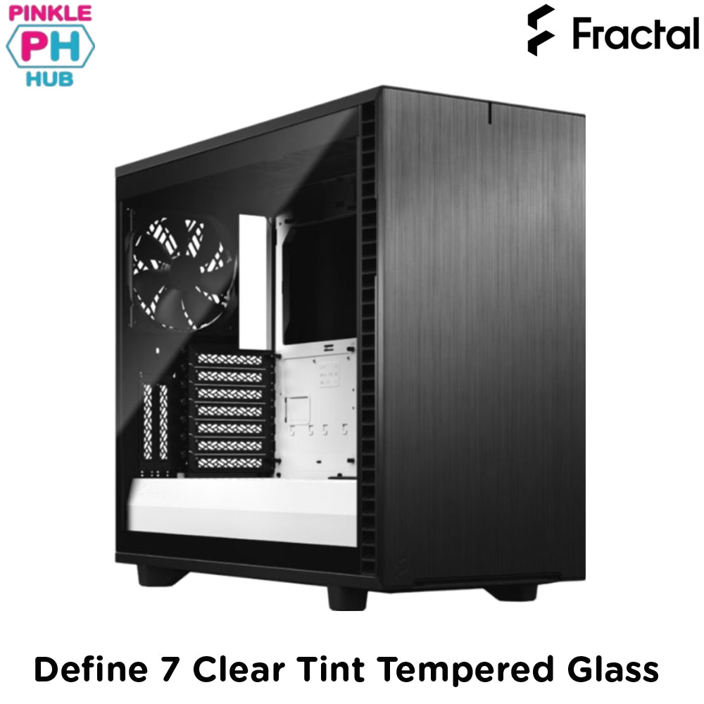 FRACTAL I Define 7 Clear Tint Tempered Glass - Black/White (Mid Tower)