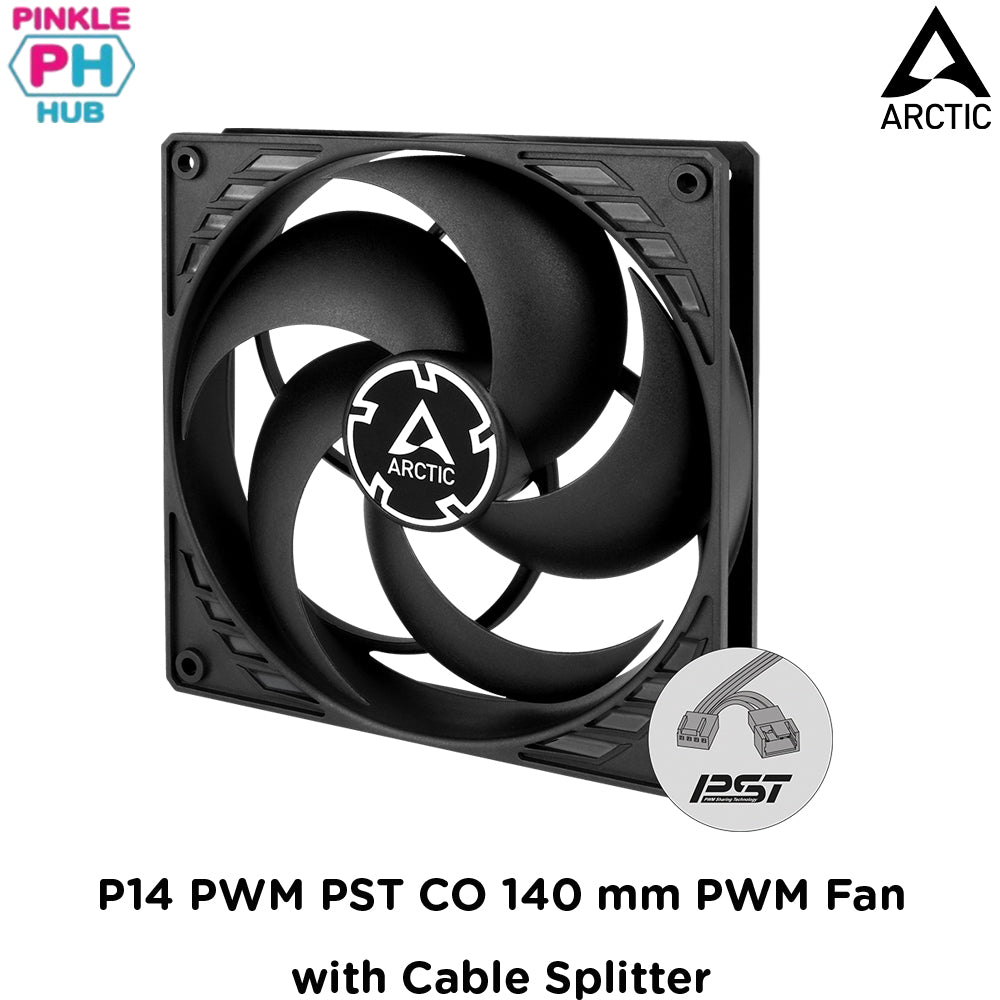 Arctic P14 PWM PST CO 140 mm PWM Fan with Cable Splitter for Continuous Operation