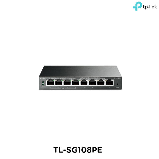 Tp-Link TL-SG108PE I 8-Port Gigabit Easy Smart Switch with 4-Port PoE+