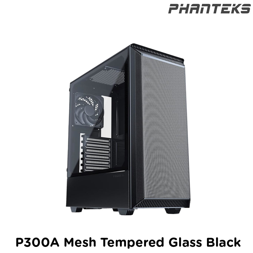 Phanteks I P300A Mesh Tempered Glass Black