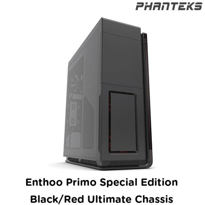 Phanteks I Enthoo Primo Special Edition Black/Red Ultimate Chassis with 5 x 140mm fans w/o PSU