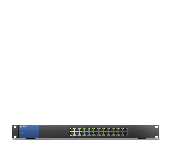 Linksys Business Switch - 24 Port (LGS124) 24-Port Business Gigabit Switch, Easy plug & play, Wired connection speed up to 1000 Mbps