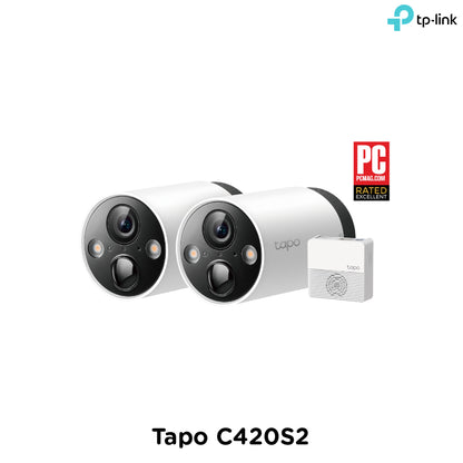 Tp-Link Tapo C420S2 I Smart Wire-Free Security Camera System, 2-Camera System