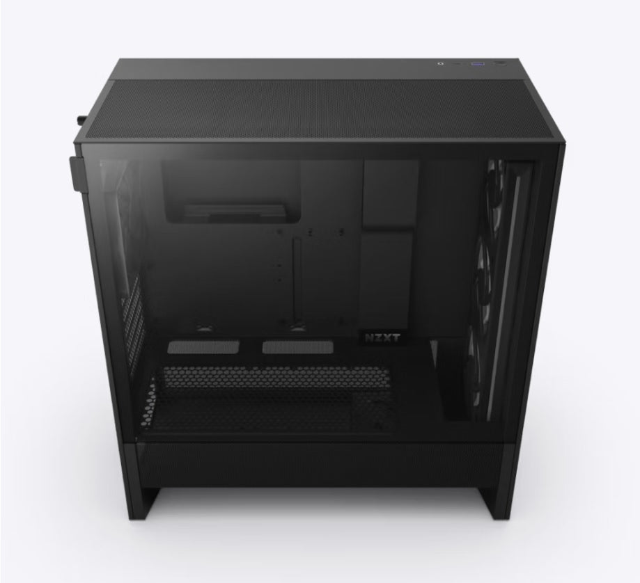 NZXT H5 Flow RGB Black Compact ATX Mid-Tower Airflow Case with RGB Fans (2024 Edition)