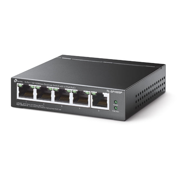 Tp-Link TL-SF1005P I 5-Port 10/100Mbps Desktop Switch with 4-Port PoE+