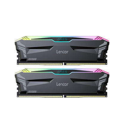 Lexar Ares 32GB (16GBx2) DDR5 RGB UDIMM Desktop Memory Kit, 6000MHz (LD5FU016G-R6000GDGA)