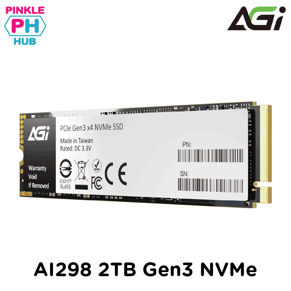AGI AI298 PCIe Gen3 x4 M.2 2280 Solid State Drive